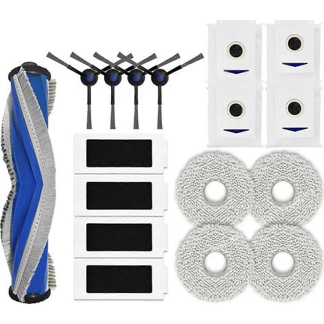 Accessoires compatibles avec T30 Pro Omni (DDX14) / M12 Pro+ : filtre de brosse latérale principale, sac à poussière de rechange (1/5)