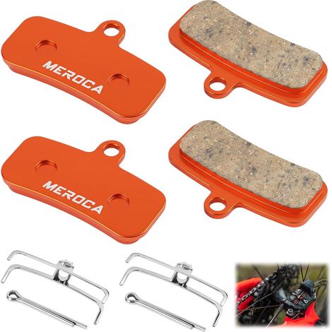 Lot de 2 plaquettes de frein en résine pour vélo (compatibles avec M801, M82 et M640) – Plaquettes de frein résistantes à la chaleur, adaptés pour VTT et vélos de route (1/5)