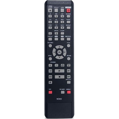 Télécommande de Remplacement Compatible avec Lecteur DVD/VCR Magnavox, modèles NB820 NB887 UD NC003