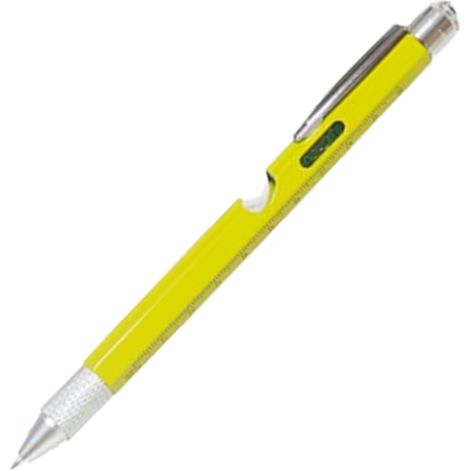 1 stylo multifonction 9 en 1, aluminium, avec tournevis plat/croix, décapsuleur, règle, niveau, lampe LED, stylet, support téléphone (1/5)