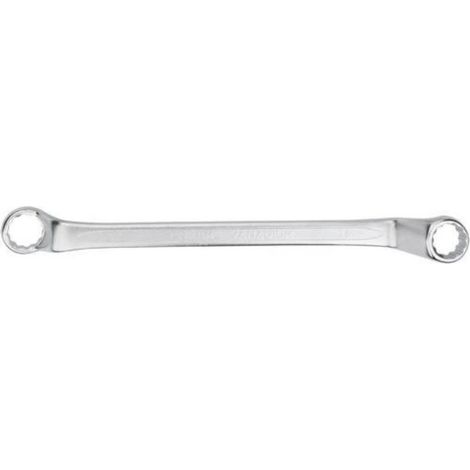 FPLUS llave estrella 14-15 , Una llave de anillo en ángulo de 14 x 15 mm, fabricada de acuerdo con DIN 838. El acero al cromo vanadio de calidad garantiza una durabilidad a largo p