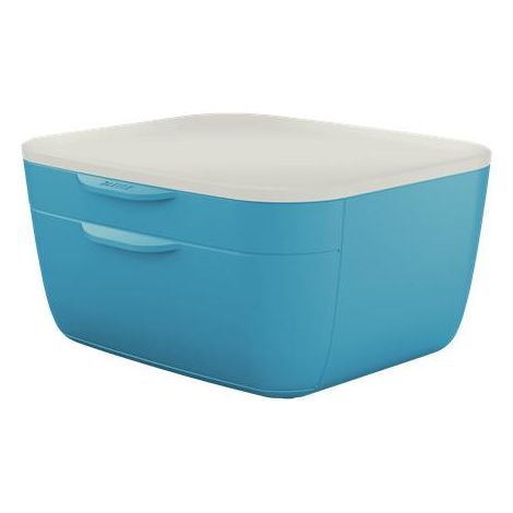 Fichero cajones de sobremesa leitz cosy 2 cajones azul (1/4)