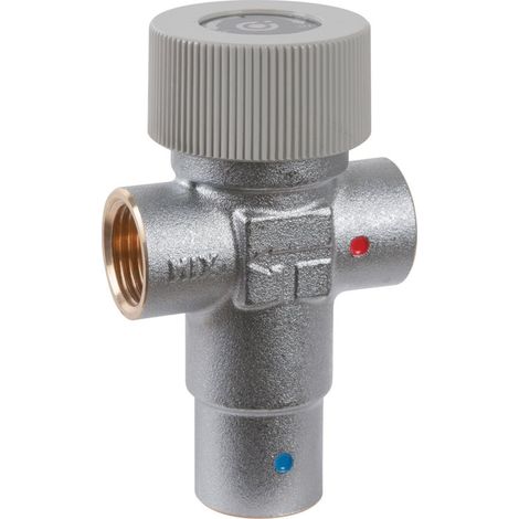 Caleffi – Régulateur thermostatique F 3/4' – Débit max 2000 l/h – Plage de réglage 30 à 48°C – Pression max 10 bar – Température max 90°C