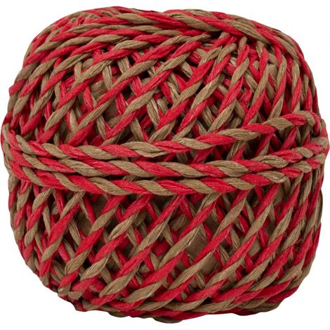 Braun & Company Papierkordel rot 2 mm x 10 m Geschenkverpackungen