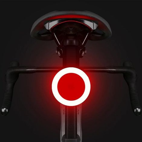 Fanale posteriore a LED ricaricabile per bicicletta, luce di sicurezza impermeabile, 5 modalità di illuminazione, avviso ad alta luminosità, per mountain bike e ciclismo notturno (1/2)