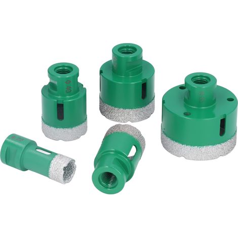 Jeu de scies cloches diamantées, forets à carottage, lames de scie 22, 35, 40, 50 et 65 mm M14 pour verre, céramique et granit (1/5)
