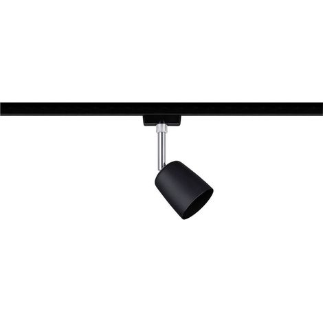 Paulmann Cover Lampada per sistema su binario URail GU10 10 W LED (monocolore) Nero (opaco), Cromo