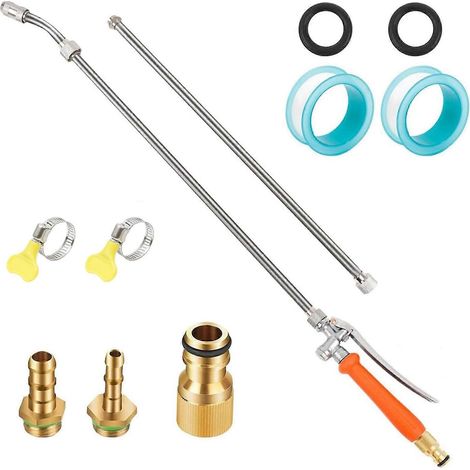 Versatile Length Regulable Spray Wand With Secure Hose Adapters Nonslip Rubberized Handle For Obstacle Cleaning Multicolor (1/3)