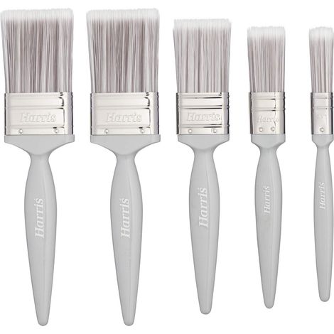 Harris Essentials - Set di 5 pennelli per pareti e soffitti, 1,3 cm, 2,5 cm, 3,8 cm, 5 cm (1/2)