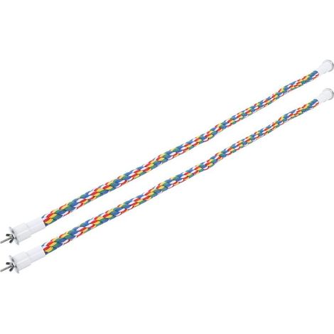 Perchoirs en corde pour oiseaux, 2 pièces, jouets à mcher faits à la main, couleurs vives, balanoires pour perroquets, support en spirale 60cm (1/5)