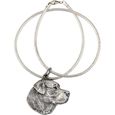 Collana con ciondolo a forma di serpente e Labrador Retriever, gioiello unico per gli amanti dei cani, di Art-Dog. (1/5)