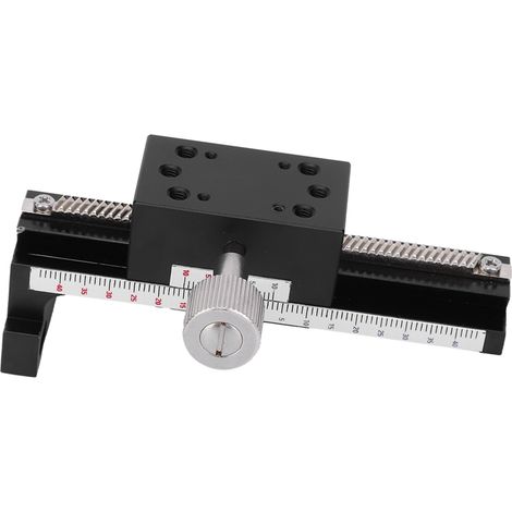 Table linéaire à axe Z, platine manuelle haute précision, coulisseau en alliage d'aluminium ZLWG100, course fine et stable (1/5)