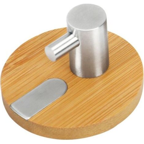 Haken, frei stanzbar, Bambus, Holz, Edelstahl, Viskose, Türhaken hinten (ein Haken) (1/4)