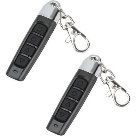 Pièces Telecommande Universelle Portail 433 MHz, Télécommande Porte de Garage Universelle avec 4 boutons et Fréquence Fixe, Duplicateur de Telecommande Portail Sans Fil pour Portes de Garage (1/5)
