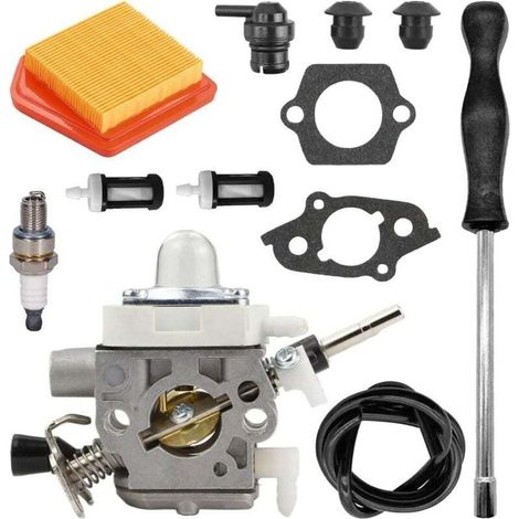 FS240 FS260 Carburetor, Carburetor Kit 4147-120-0625 for Stihl FS240 FS240C FS240R FS240RC FS260C FS260R FS360C FS410C Carb Parts with 4147 141 0300 Air Filter (1/4)