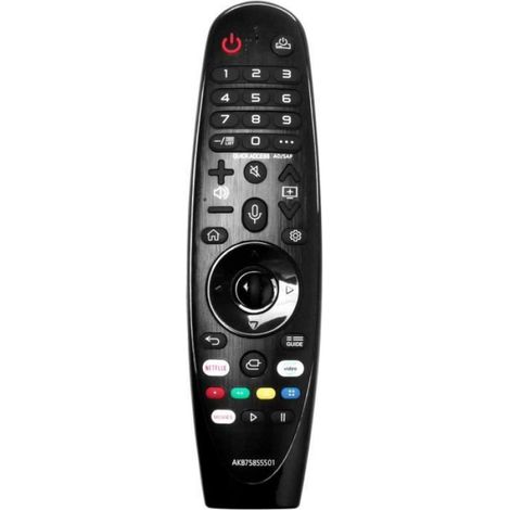 LG TV-Fernbedienung – AKB75855501 – Schlicht – Schwarz – Ersatzfernbedienung (1/4)