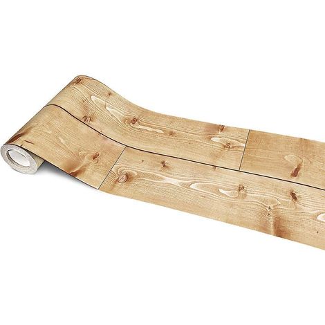 (20300cm) Sticker Carrelage Grain De Bois,pvc Autocollant En Tuile Impermable Convient Pour La Dcoration Du Mur Du Hall De La Cuisine Et Du Sol D (1/5)