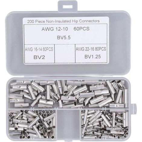 Embouts De Fil - Cuivre - Sertissage - Pour Equipement Machine - 200 Pièces (1/4)