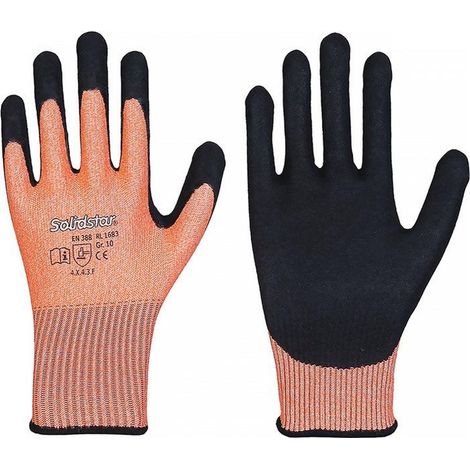 Guanti antitaglio LEIPOLD Solidstar 1683 arancione/nero Taglia 10 - 1683-3 (1/3)