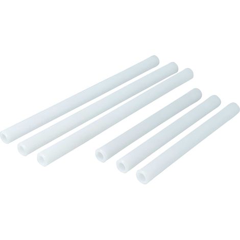 vhbw 6x supporto per bicchieri per tutte le comuni lavastoviglie - Set (3x corti & 3x lunghi) di portabicchieri universali, plastica, bianco
