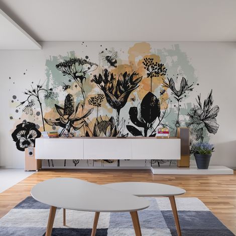 Papier peint panoramique Fleurs des Champs, Couleurs 150 x 250cm (1/5)