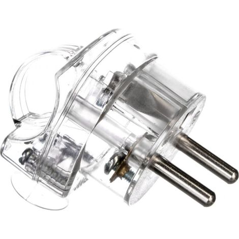 Abgewinkelter Stecker, abnehmbar, mit Griff, z/u, 16A, 2PAWA-WK, transparent 51,48