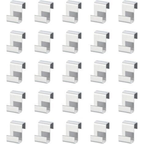 100pièces Clips Serre-Z Accessoires de Serre en Acier Inoxydable Clips de Serre Résistant aux Intempéries Pour la Fixation de Panneaux de Serre en Aluminium