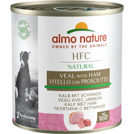 Almo Nature Cane HFC Cuisine in Lattina Vitello e Prosciutto 290gr