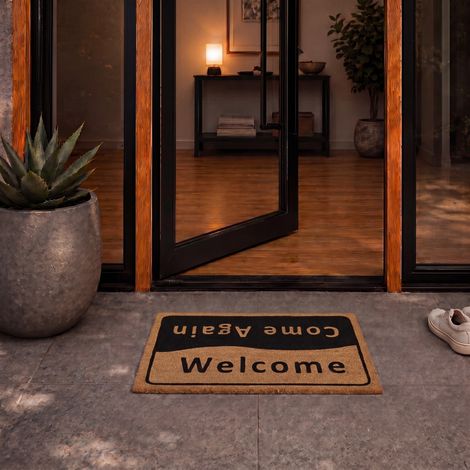 Tapis coco 'Welcome / Come again' - 40x60 cm (1/4)