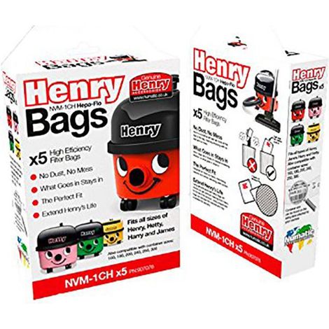 Numatic NVM-1CH Henry Cleaner Bags x 5 907076 (1/3)