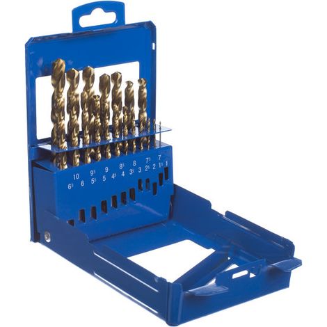 Makita P-61385 19-teiliges Titanbohrer-Set 1-10 mm