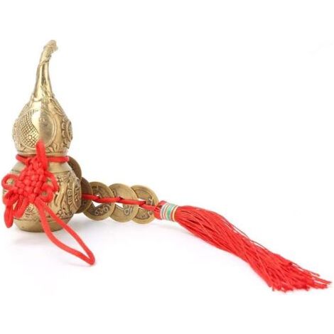 Gourde porte-bonheur en laiton Wu Lou Hu Lu Feng Shui, chance et trésor pour cadeaux de pendaison de crémaillère, décorat (1/3)