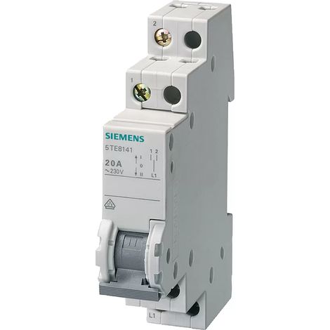 Schalter Siemens 2P 20A 1-0-2 1 Modul 5TE8142
