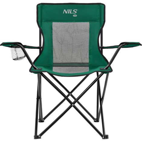 Silla de Turismo, Verde-Negro, Asiento de Camping Plegable