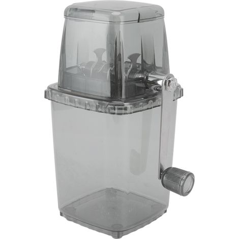 Broyeur à Glace Manuel Portable - Machine à Cônes de Neige pour Maison - Gris (1/5)