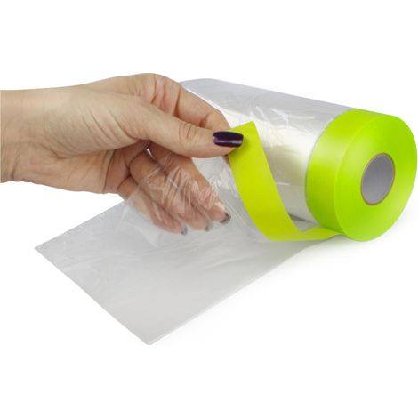 33 MÈTRES DE FILM DE PEINTURE AVEC RUBAN ANTI-UV Antichlap 110 cm/33 m Speedy Mask