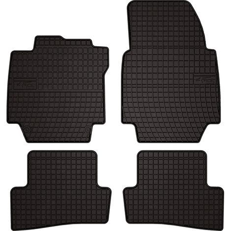 Tapis de sol en caoutchouc pour : Renault Captur SUV (2013-2019) - noirs, sur mesure (1/5)
