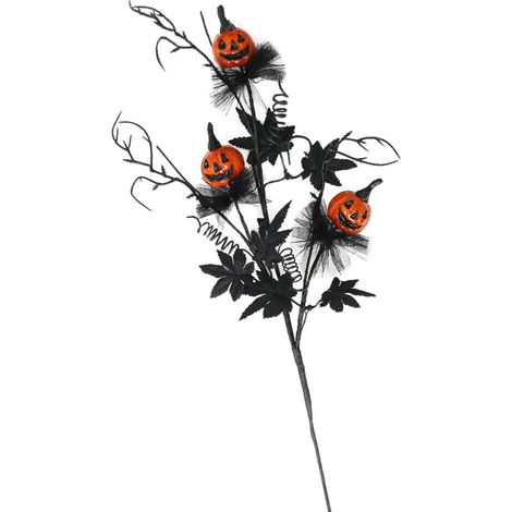 Steli di fiori realistici con bouquet di Halloween