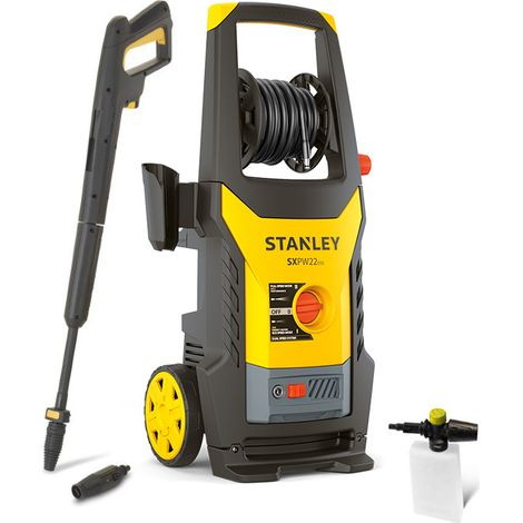 Stanley Idropulitrice SXPW22DSS ad Alta Pressione, per Auto ed Esterni Casa, con Doppia Velocità (2200 W, 160 bar, 460 l/h)