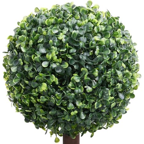 vidaXL Pianta di Bosso Artificiale a Sfera con Vaso Verde 118 cm