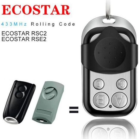 Comaptible ECOSTAR RSE2 RSC2 433 Télécommande de garage et Liftronic 500 700 800 Portronic D5000 D2500 S4000 - Style2[C995]