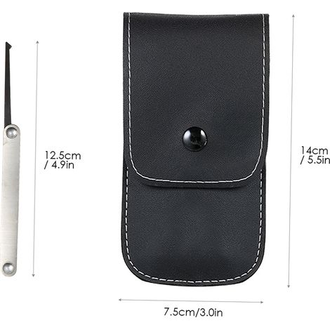 Kit de crochetage de serrures en acier inoxydable, outil de formation pratique pour serrurier débutants et professionnels, 15 pièces (1/5)