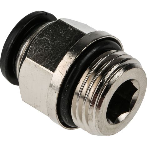 Raccord instantané RS PRO vers Enfichable, 12 mm G 1/2 Mâle ( Prix pour Paquet de 10 ) (1/3)