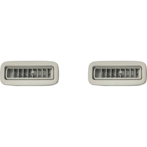 Deux grilles d'aération latérales de climatisation beiges montées sur le toit pour Mitsubishi Pajero V93 V97 et Montero V95 V98.