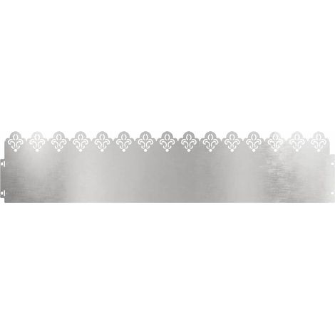 Bordures de pelouse 30 pcs Argent 103 x 0,05 x 22 cm (1/5)