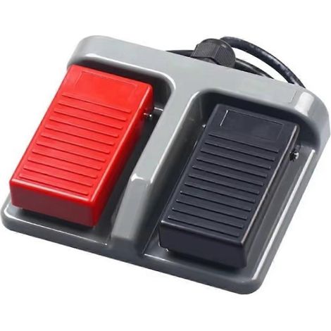 Momentaner Kunststoff-Fußschalter, Doppelfußpedal, Zweiwege, 3 A/220 V Wechselstrom (1/5)