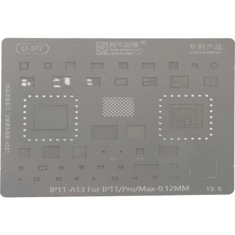 Gabarit de rebillage BGA pour processeur d'iPhone 11 Pro Max