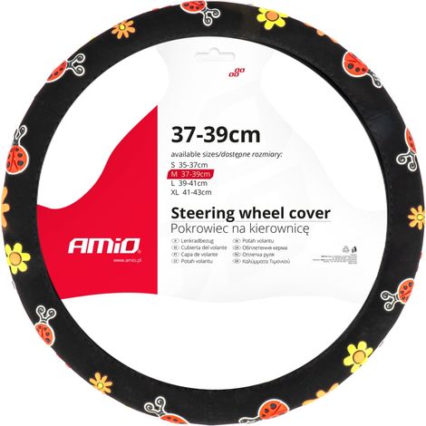 Housse de volant de voiture SWC-58-M 37-39cm amio-04168 (1/2)