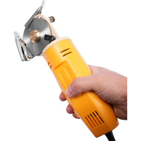 Cutter Électrique Rotatif pour Tissu, Outil de Découpe Polyvalent, Construction Durable, Jaune, UE (1/2)