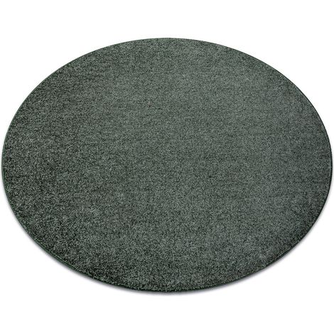 Teppich rund INDUS grün 27 eben, Melange green rund 133 cm